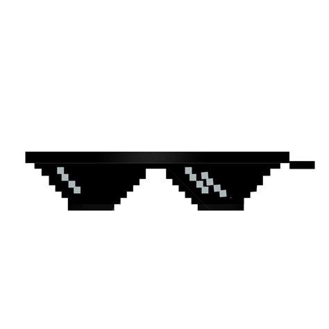 пиксель млг оттенки очки Png вектор Png млг мем очки мем черный