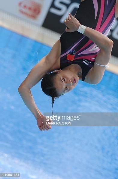 Chinas Wu Minxia Competes In The Semi Final Of The Womens 3 Metre