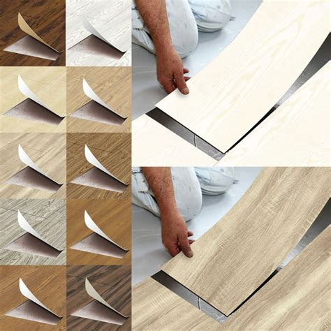 Self Adhesive Vinyl Floor Tiles Waterproof Stain Resistant Wall Tile