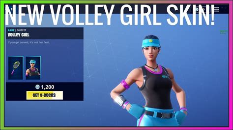 New Volley Girl Skin Season 7 Daily Item Shop Fortnite Battle