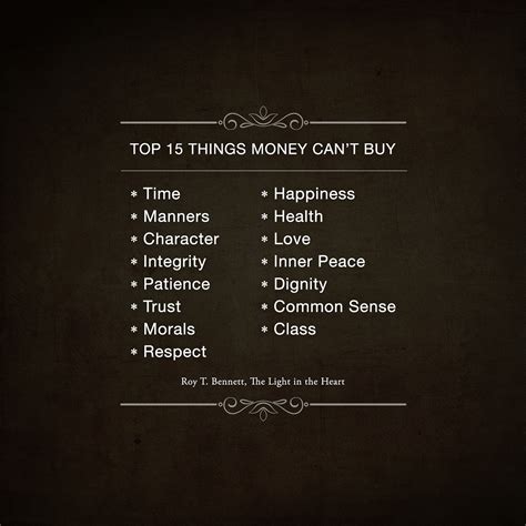 Top 15 Things Money Cannot Buy The Light In The Heart