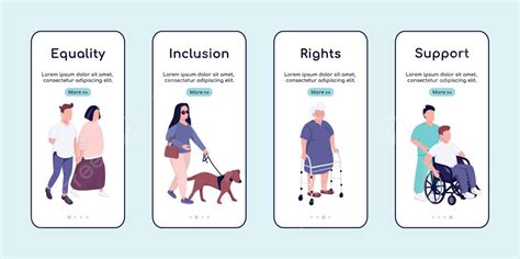 Inclusive Mobile App For Disabled Support And Onboarding Vector Print