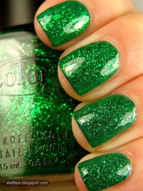 It's a time of the year designed for all green things, so there's likely to be a lot of green nail designs. Color Club Object of Envy $4 (BN) | St patricks day nails ...