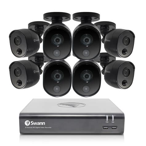 swann dvr security system with 1tb hdd and 8 x 1080p cameras bunnings australia