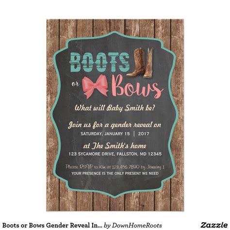 As can be seen, the gender assignment of country names is revealed by the choice of the article only in the case of place names that start from a here, the origin of the place name and its frequency of use in russian play important roles. Boots or Bows Gender Reveal Invitation | Zazzle.com ...