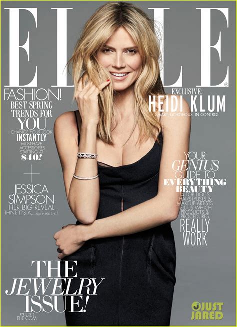 Heidi Klum Covers Elle April 2012 Exclusive Photo 2637168