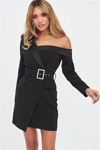 Lavish Alice Tux Mini Dress Black Only Xs Left