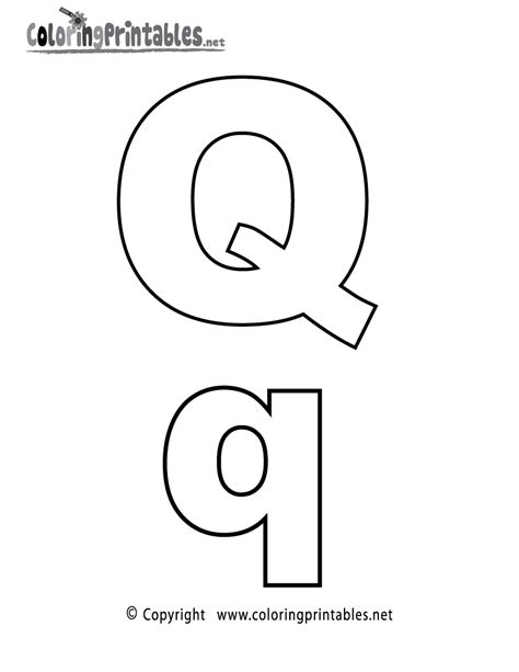 Alphabet Letter Q Coloring