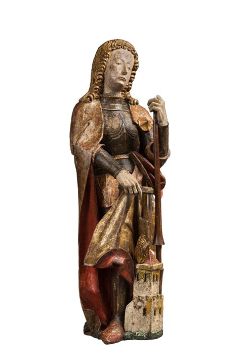 Carved Polychrome Wood Depicting Saint Florian Ref92982