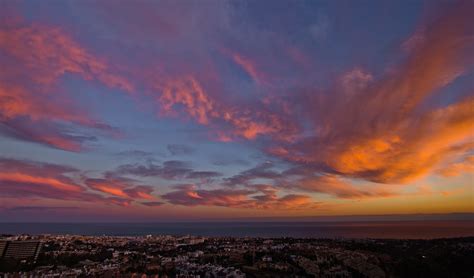Wallpaper Sunset Sea Espana Colors Clouds Atardecer Mar Spain