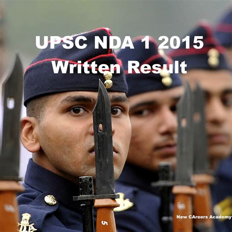 UPSC NDA written exam NA 1 2015 Result