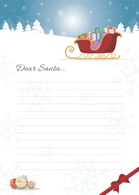 Free Printable Letter From Santa Claus Template B