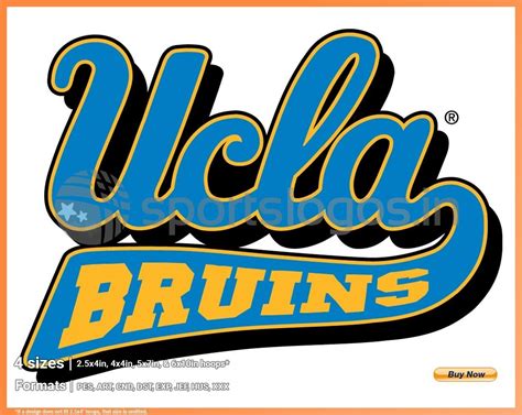 Ucla Bruins 1996 Ncaa Division I U Z College Sports Embroidery