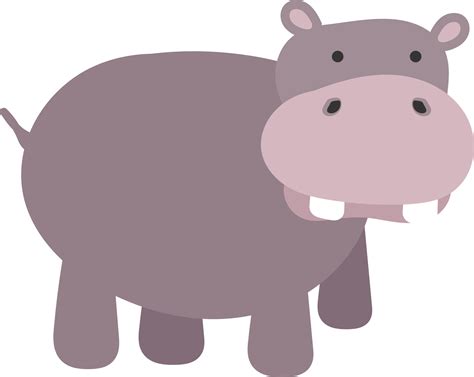 Cute Hand Drawn Cartoon Hippo Hippopotamus 11502027 Png