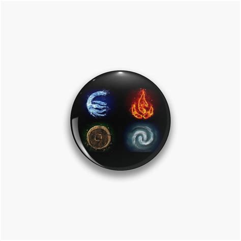 Avatar Elements Pin For Sale By Felipeburegio Redbubble