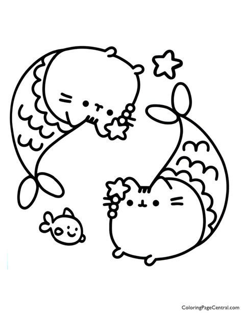 Pusheen Coloring Page Central