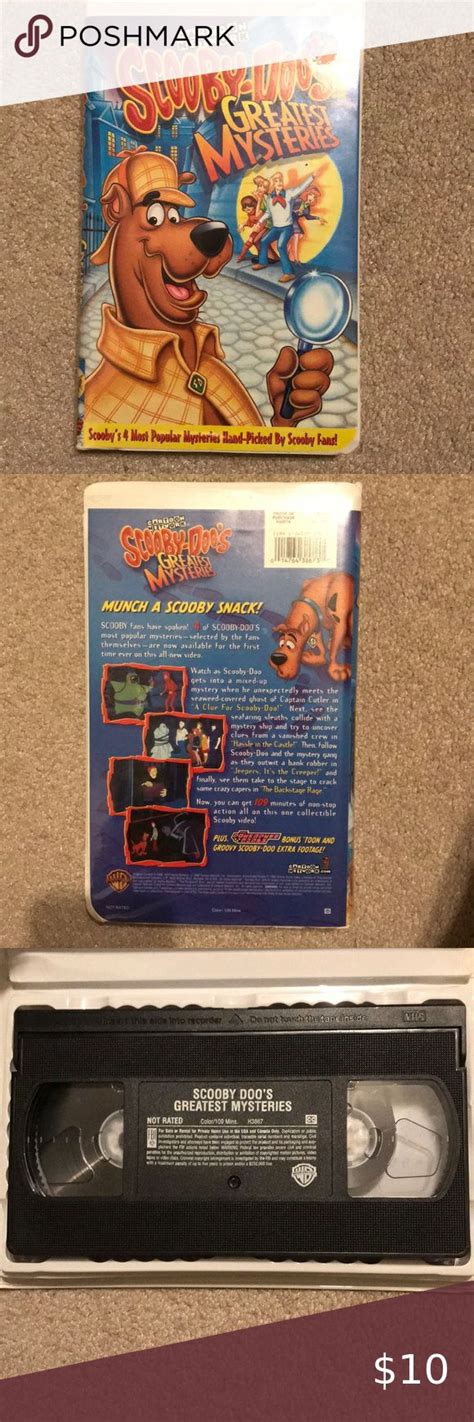 Scooby Doos Greatest Mysteries Vhs Tape Scooby Scooby Doo Vhs Tape