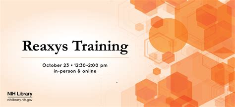 Reaxys Chemistry Database Training | NIH Library