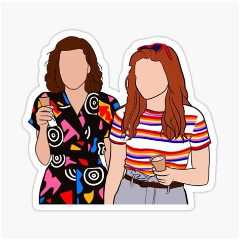 Pegatina Once Y Max De Artsyandria In 2022 Stranger Things Sticker Stranger Things