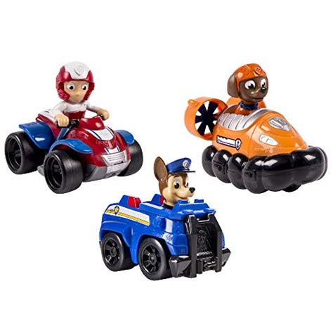 Paw Patrol Racers 3 Pack Vehicle Set Chase Zuma And Ryder Pricepulse