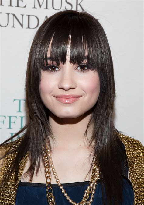 Demi Lovato Black Hair 2011