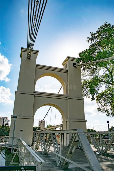 Lasting Architecture Of The Historic Suspension Bridge Over Waco`s