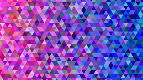 Mosaic Pixels Triangles Gradient Colors 4k Hd Wallpaper