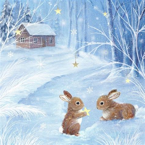 Pin By Rose Lopez On Sarah Summers Bunny Art Christmas Art