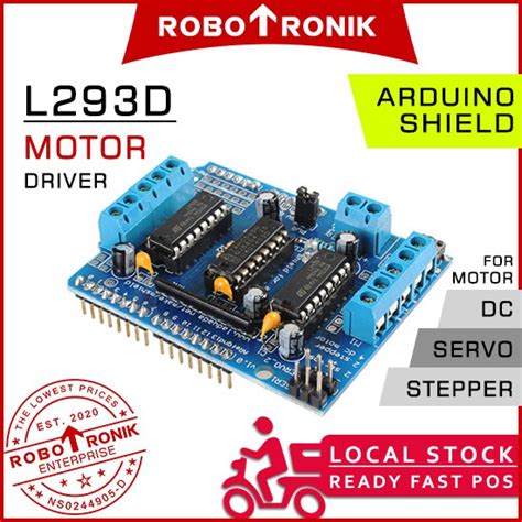 Motor Driver Shield L293d And 74hc595 Arduino Uno Compatible For Dc