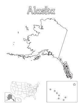 united states map  individual states coloring book  durwood tpt