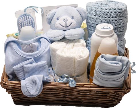 Newborn T Basket Hamper Boy Blue Au Baby