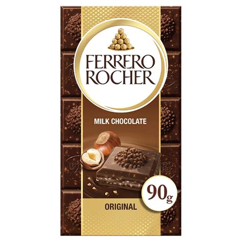 Ferrero Rocher Original Tablet 90g Single Chocolate Bars And Bags