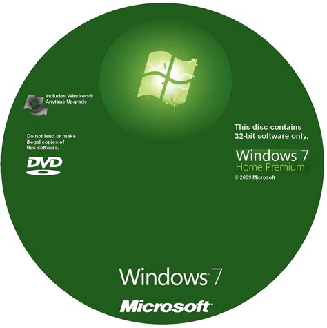 Microsoft Windows 7 Home Premium Обложки для ПО Каталог обложек