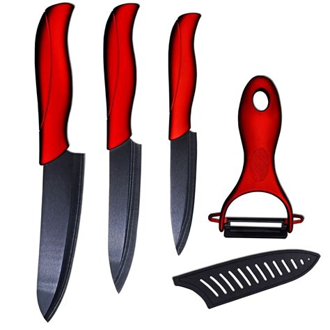 Kitchen Ceramic Knives Set 4 Inch Utility 5 Inch Slicing 6 Inch Chef