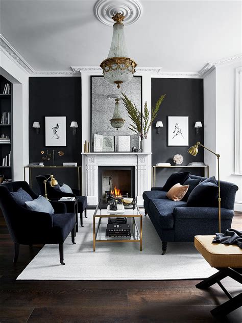 Incredible Modern Black Living Room Furniture Ideas Interior Paint