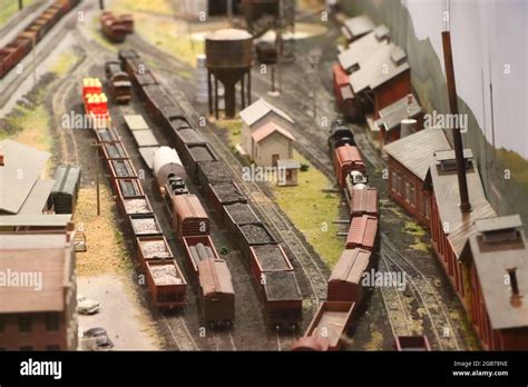 Railway Goods Yard Miniature Models On Display At Rail Road Museum Pa Usa Stock Photo Alamy