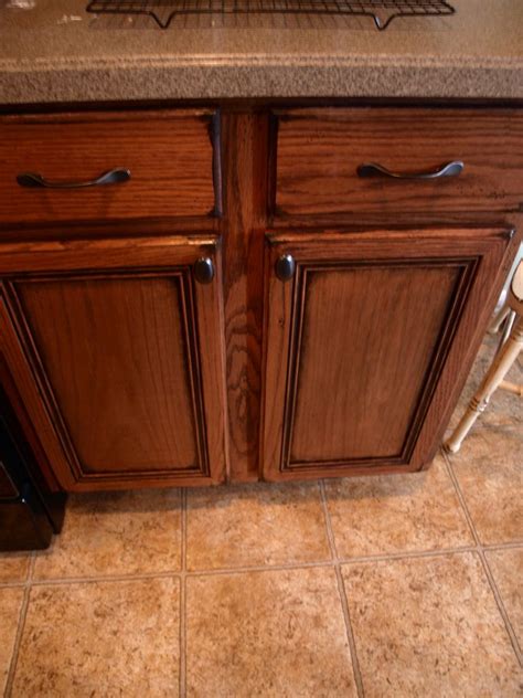 How To Paint And Antique Cabinets Antique Kitchen Cabinets Honey Oak