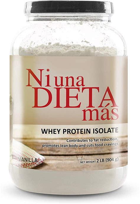 Ni Una Dieta Mas Whey Protein Isolate Delicious Vanilla No Sugar No Lactose Easy To Mix