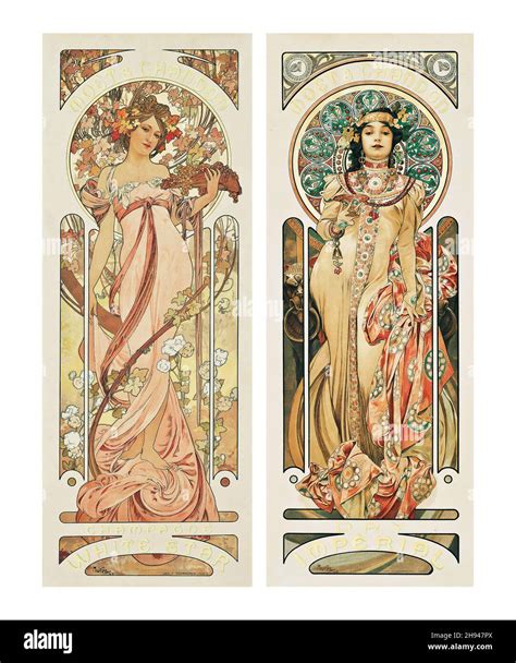 MoËt And Chandon White Star And Dry ImpÉrial By Alphonse Mucha 1860 1939