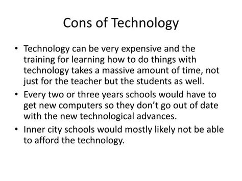 Ppt Pros And Cons Of Technology In The Classroom Powerpoint