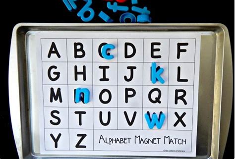 Alphabet Magnet Match The Letters Of Literacy