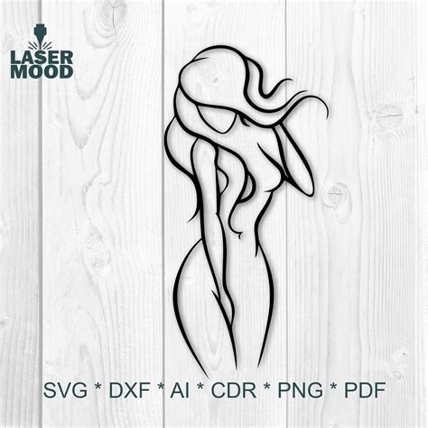 Sexy Woman Svg Dxf Cdr Digital Vector File For Laser Or Etsy