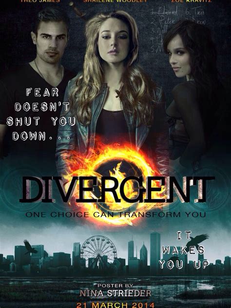 Fear Doesnt Shut You Down It Wakes You Up By Mia ♡ Divergent Movie