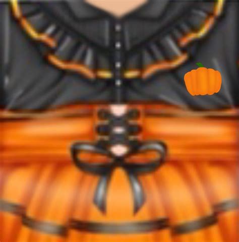 Halloween Roblox T Shirt Black N Orange Pumpkin Themed Skirt 🎃🖤