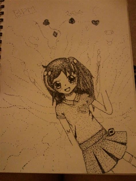 Pointillism Anime Girl By Animeluv247 On Deviantart