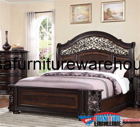 Hd 5800 Homey Design Imperial Palace Bed Usa Furniture Warehouse