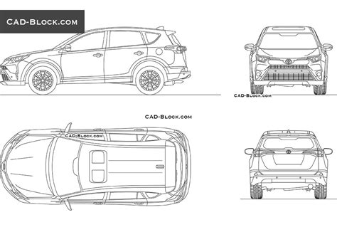 Toyota Rav4 Cad Blocks