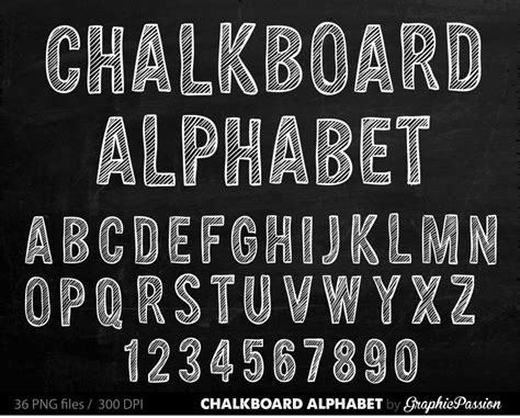 Chalk Lettering Font Template Business