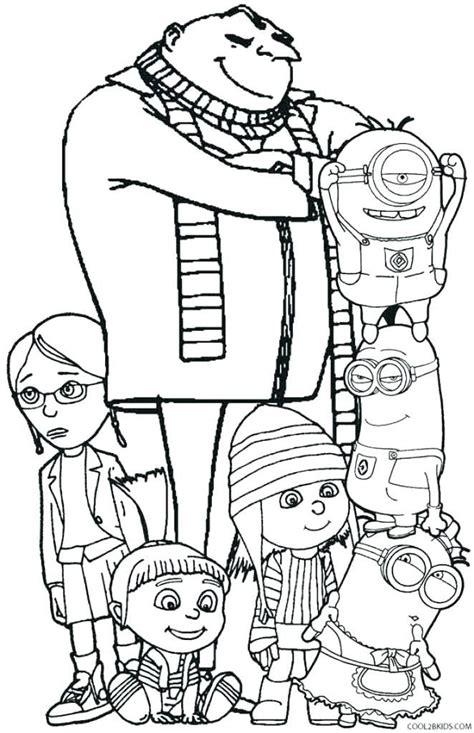 Minions are characters from a movie called despicable me, and these characters serve their true evil and supervillain, gru. Despicable Me Minions Coloring Pages Despicable Me ...