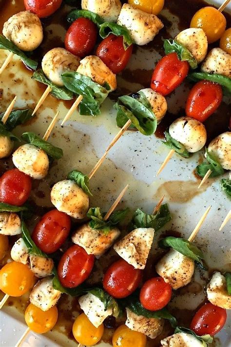 These Mini Caprese Skewers Are A Light Quick Appetizer To Serve At A